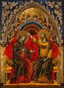 unknow artist Coronation of the Virgin oil painting on canvas